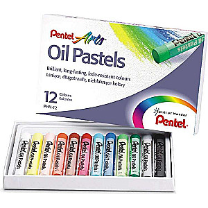 Пастель масляная Pentel Oil Pastels, 12 цветов