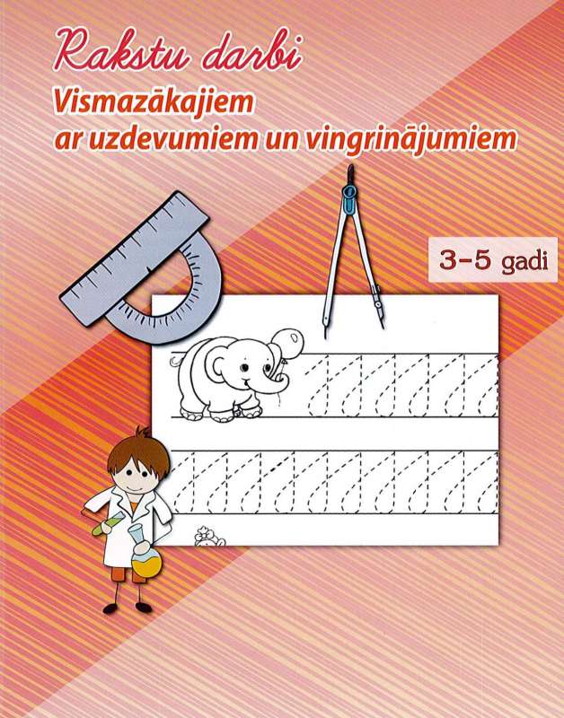 Rakstu darbi vismazākajiem ar uzdevumiem un vingrinājumiem. 3-5 gadi