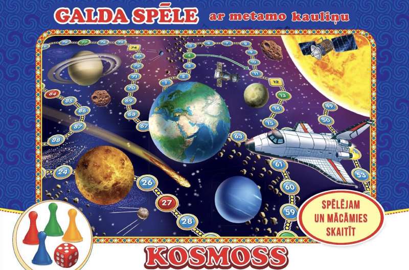 Galda spēle ar metamo kauliņu Kosmoss