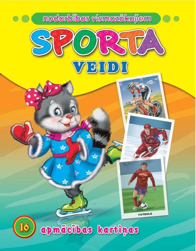 Sporta veidi. 16 apmācības kartiņas