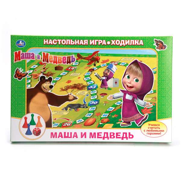 Настольная игра-ходилка Маша и Медведь