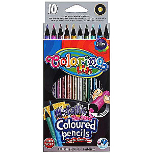 Цветные карандаши Colorino Metalic, 10 цветов