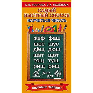 Самый быстрый способ научиться читать. Слоговые таблицы