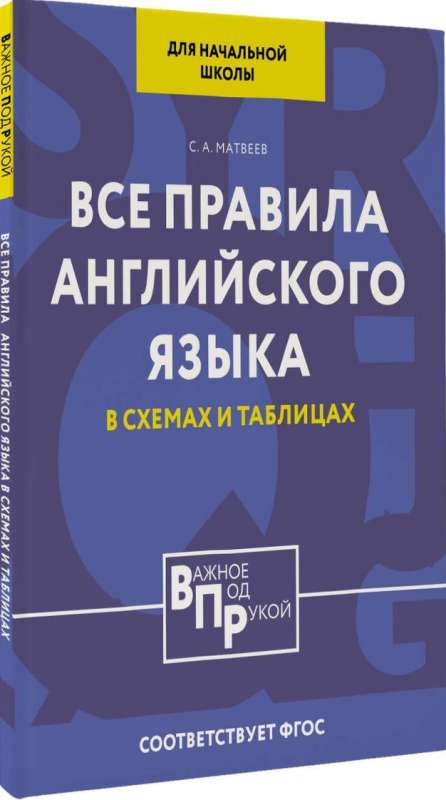 Все правила английского языка для начальной школы в таблицах и схемах