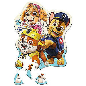 Пазл 50 Wood Craft Junior Trefl: Funny Paw Patrol