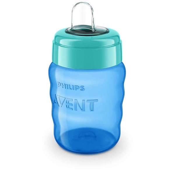 Обучающая бутылочка Philips Avent, 9 мес+., синяя 