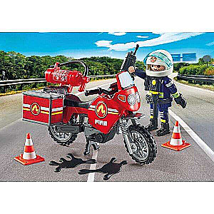 Playmobil - City Action: Fire Motorcycle & Oil Spill