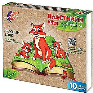 Пластилин - Zoo, 10 цветов