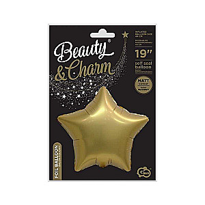 Foil balloon 19 - Star, matte