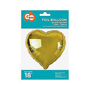 Foil Ball 18 - Golden Heart