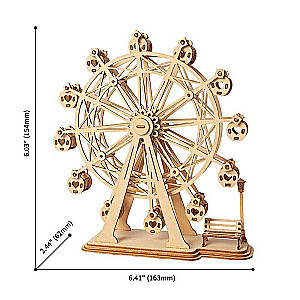 Деревянный 3D пазл ROBOTIME - Ferris Wheel