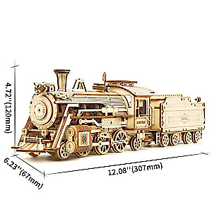 Деревянный 3D пазл ROBOTIME - Prime Steam Express