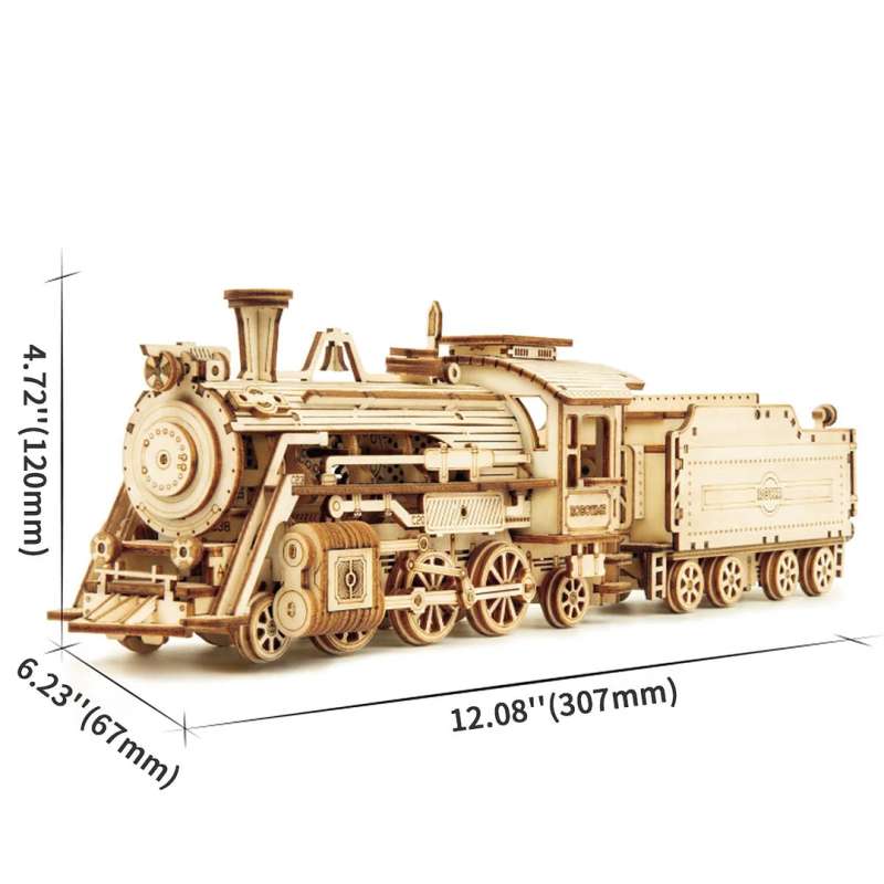 Деревянный 3D пазл ROBOTIME - Prime Steam Express