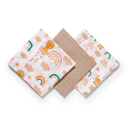 BABYONO Комплект муслиновых подгузников - 70x70см