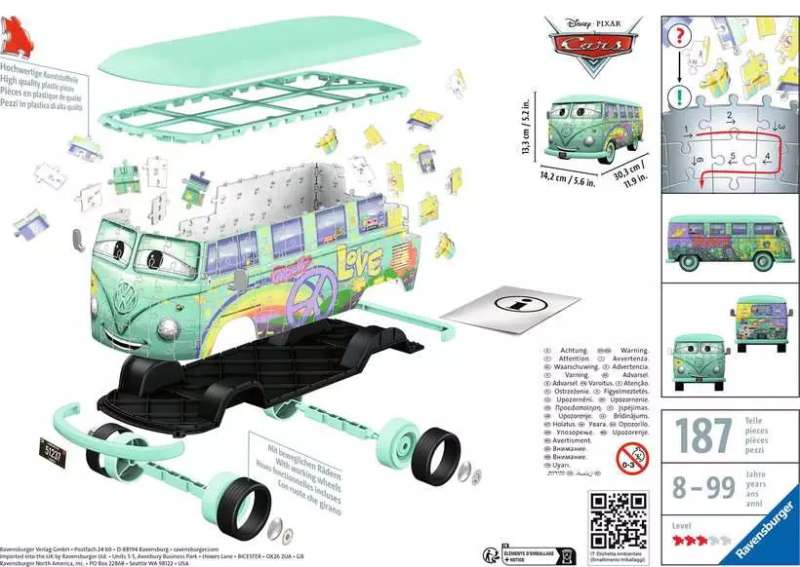 3D пазл Volkswagen T1 Автомобиль Филмор