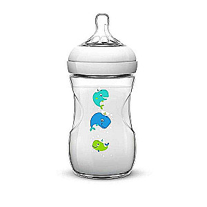 Philips Avent бутылочка для кормления Natural Whale 260 ml, 1M+