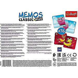 Настольная игра - Memos classic plus. Милые монстры