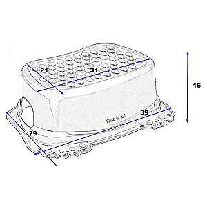 TEGA BABY  нескользящая подставка для ног