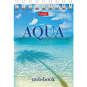 Блокнот 60л А7ф клетка  - AQUA