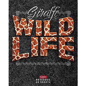 Тетрадь 80л А5ф клетка - Wild Life