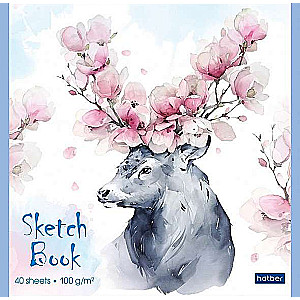 Premium Блокнот SketchBook 40л А5ф 165х165мм 