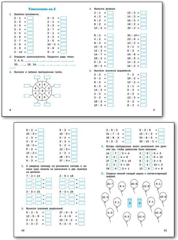 Тренажер. 2-3 классы. Таблица умножения. ФГОС