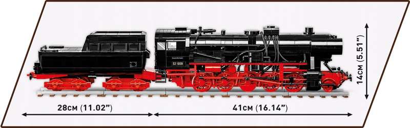 Конструктор - COBI DR BR 52 Steam Locomotive, 2505 дет.