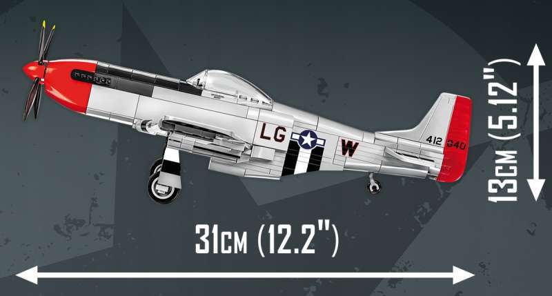 Конструктор - COBI P-51D Mustang, 350 дет.