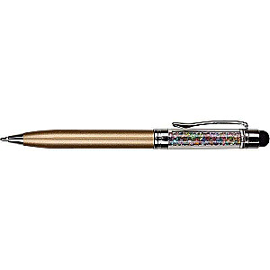 Авторучка шариковая поворотная CRYSTAL TOUCH PEN синяя 1.0мм