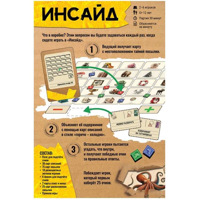 Настольная игра - Инсайд