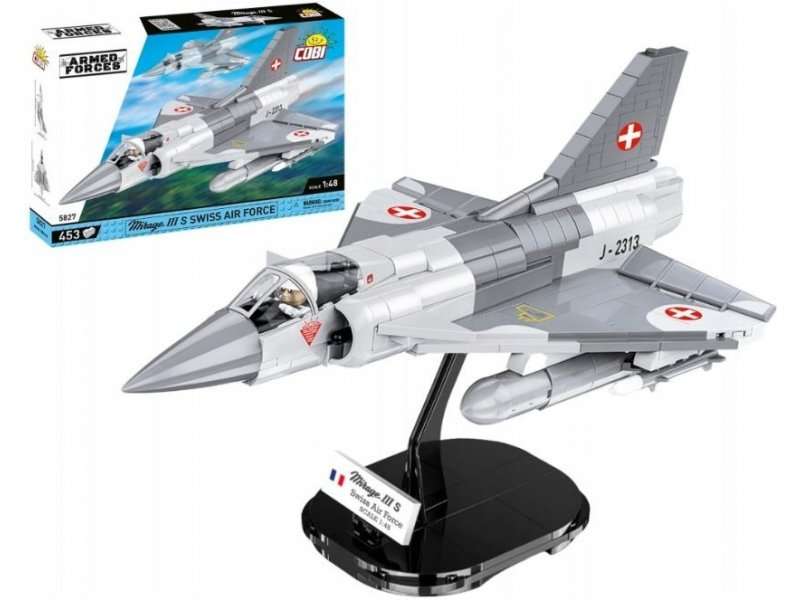 Конструктор - COBI Mirage III S Swiss AIR Force, 453 детали