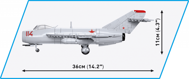 Конструктор - COBI MIG-17 Fresco, 568 деталей