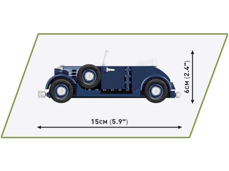 Конструктор - COBI Horch830BK Cabriolet, 243 детали