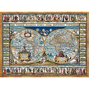 Пазл 2000 CASTORLAND Map of the world