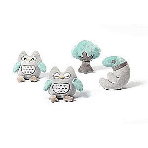 BABYONO Музыкальная карусель с мягкими игрушками 0m+ OWLS SOFIA