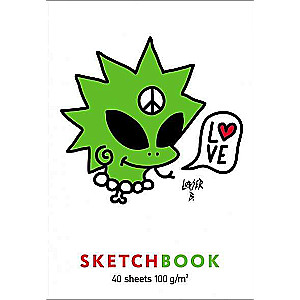 Premium Блокнот SketchBook 40л А5ф без линовки 100г/кв.м Лазер Би