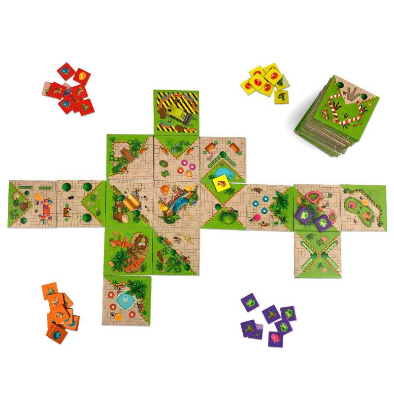 Board game - Build a dinosaur park