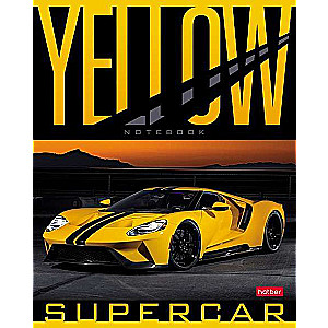 Тетрадь 48л А5 клетка - YELLOW supercar