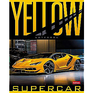 Тетрадь 48л А5 клетка - YELLOW supercar