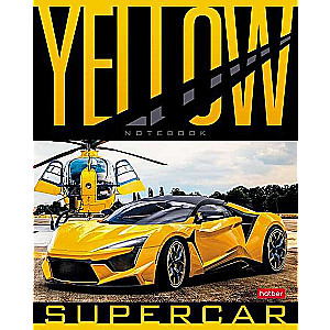 Тетрадь 48л А5 клетка - YELLOW supercar