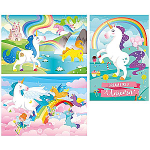 Пазл CLEMENTONI Brilliant Unicorns 3x48 деталей