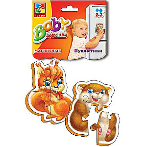 Мягкие магнитные пазлы (Baby puzzle) - Пушистики