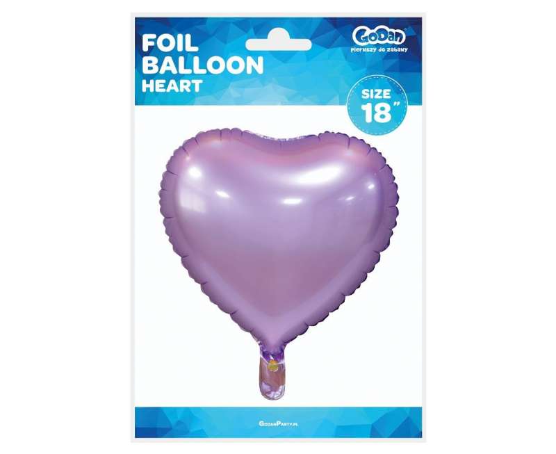 Foil balloon Heart lilac matte 18