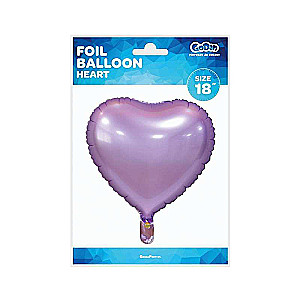 Foil balloon Heart lilac matte 18