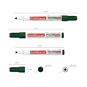 Маркер для досок ErichKrause W-500, цвет чернил зеленый