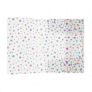 Папка на резинках пластиковая ErichKrause Dots, A4