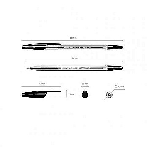 Ручка шариковая ErichKrause R-301 Classic Stick 1.0, цвет чернил черный