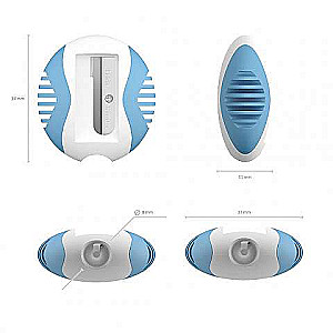 Пластиковая точилка ErichKrause S-Twist, цвет корпуса ассорти