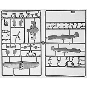 Сборная модель самолета Немецкий истребитель Мессер