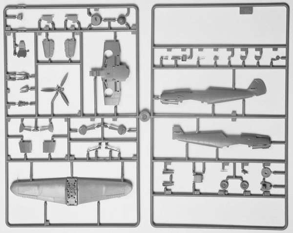 Сборная модель самолета Немецкий истребитель Мессер